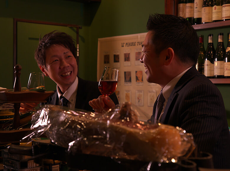 会社帰りのサラリーマン