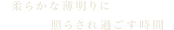 照らされ過ごす時間