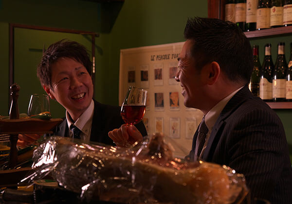 会社帰りのサラリーマン